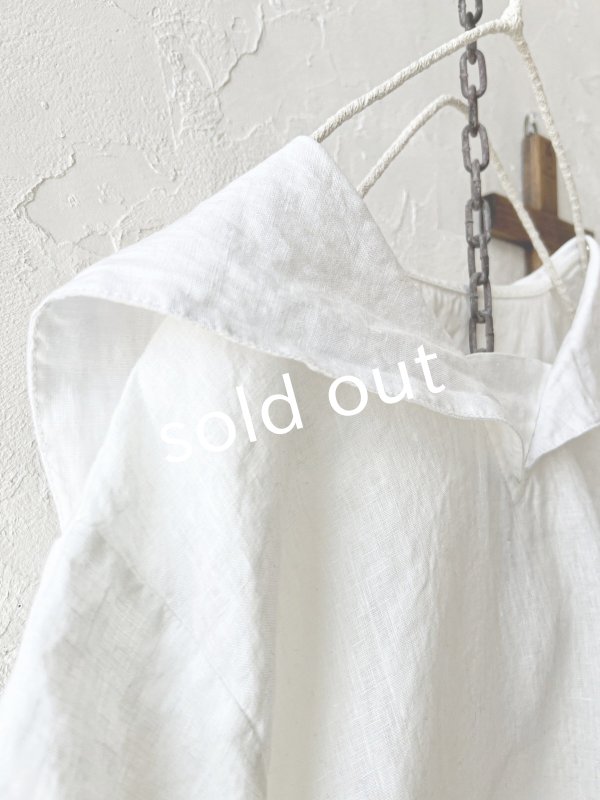 画像4: ubasoku/0924 セーラー衿の半袖ブラウス・オフ (4)