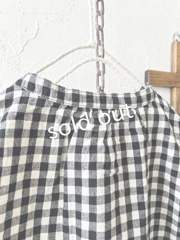 画像8: sloe/ヘンリーボタンブラウス・ギンガム (8)