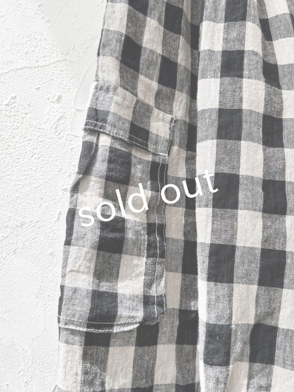 画像4: ubasoku/0973 ポケットカーゴパンツ・ブロックチェック (4)