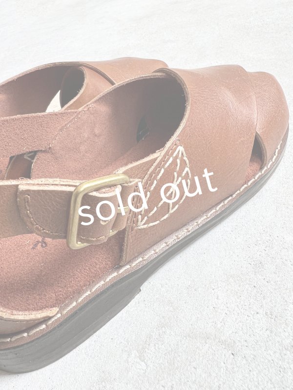 画像8: 【30%OFF SALE】Diu／本革ロリエサンダル・ブラウン【Ｌ】 (8)