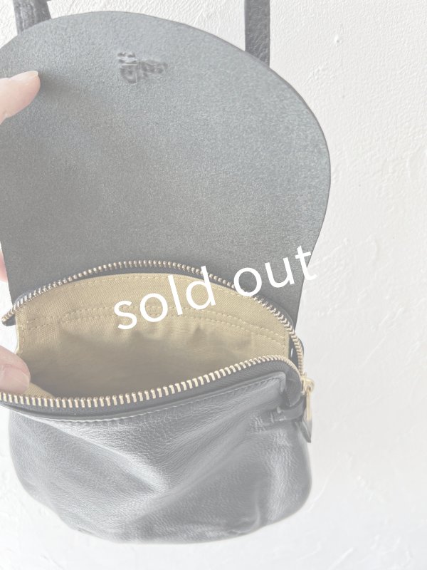 画像9: Diu／本革ポシェット・黒 (9)