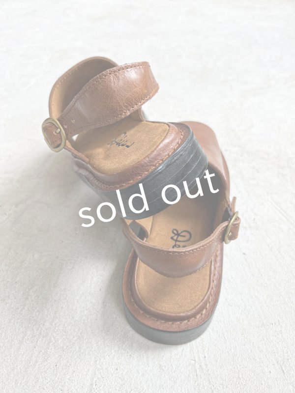 画像6: Diu／本革メレーズサンダル・ブラウン【Ｌ】 (6)