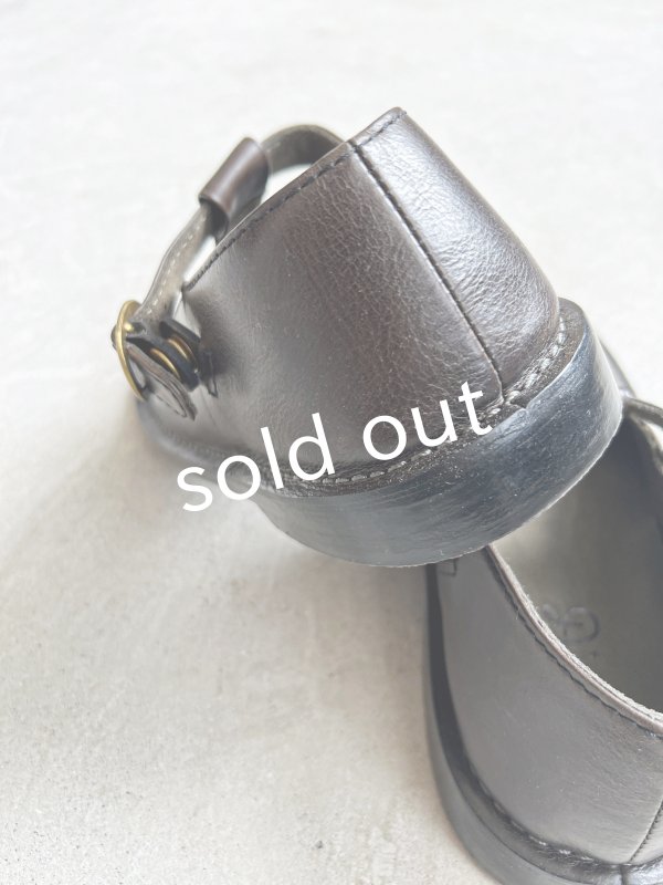 画像8: Diu/本革 Tストラップシューズ・黒【L】 (8)