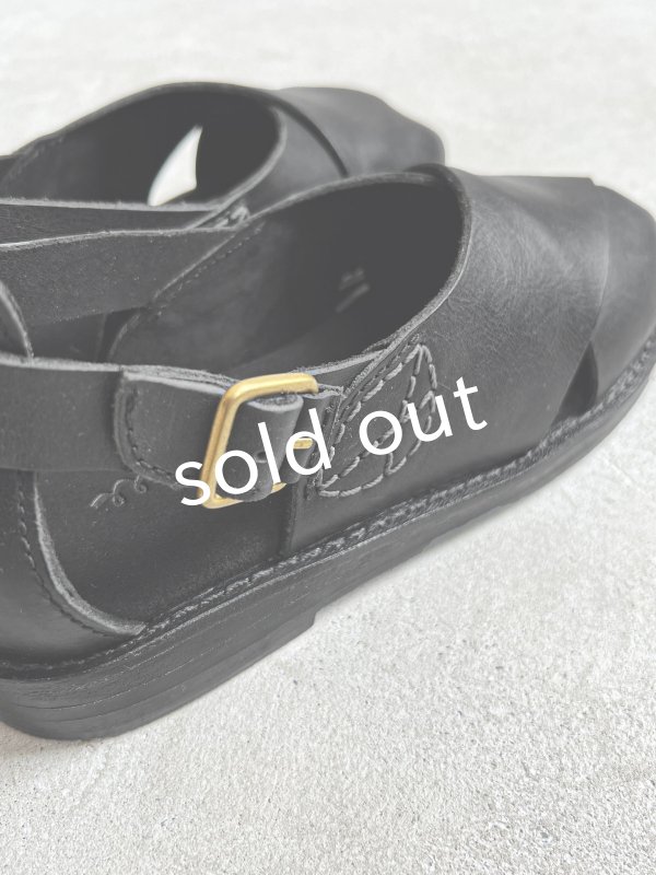 画像8: 【30%OFF SALE】Diu／本革ロリエサンダル・黒【Ｌ】 (8)