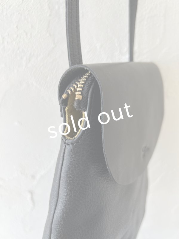 画像6: Diu／本革ポシェット・黒 (6)