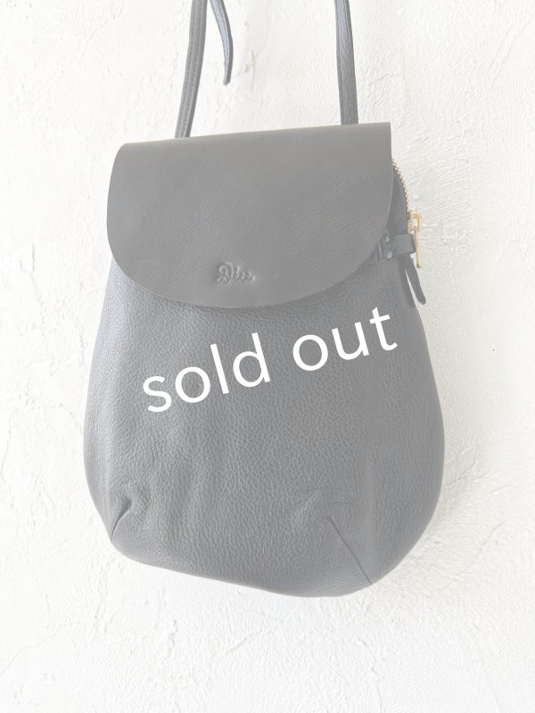 画像2: Diu／本革ポシェット・黒 (2)