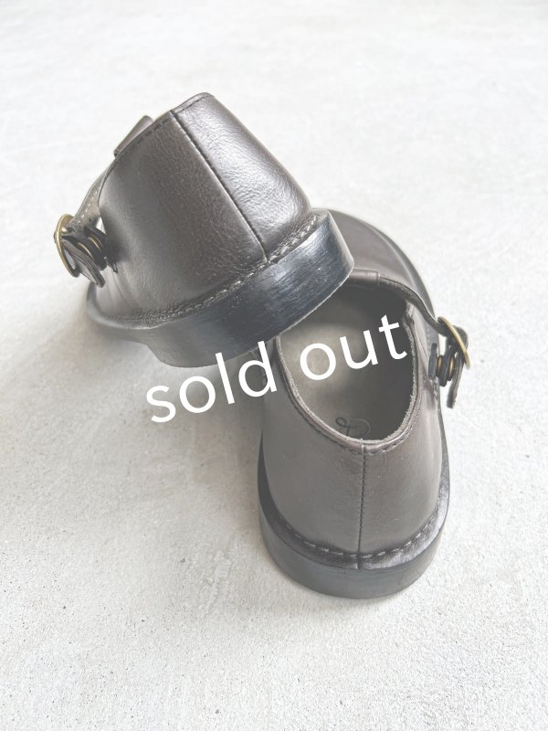 画像7: Diu/本革 Tストラップシューズ・黒【L】 (7)