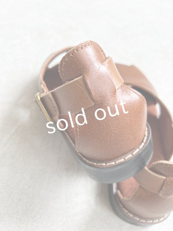 画像7: 【30%OFF SALE】Diu／本革ロリエサンダル・ブラウン【Ｌ】 (7)