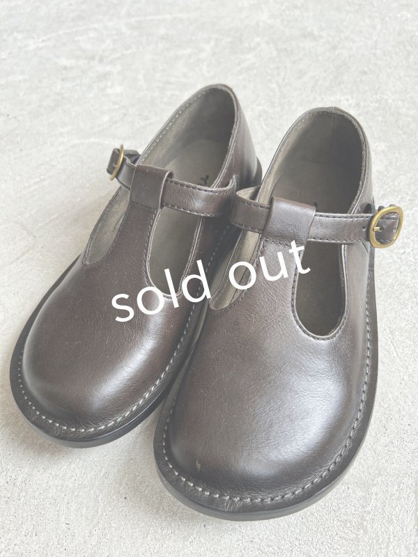 画像4: Diu/本革 Tストラップシューズ・黒【L】 (4)