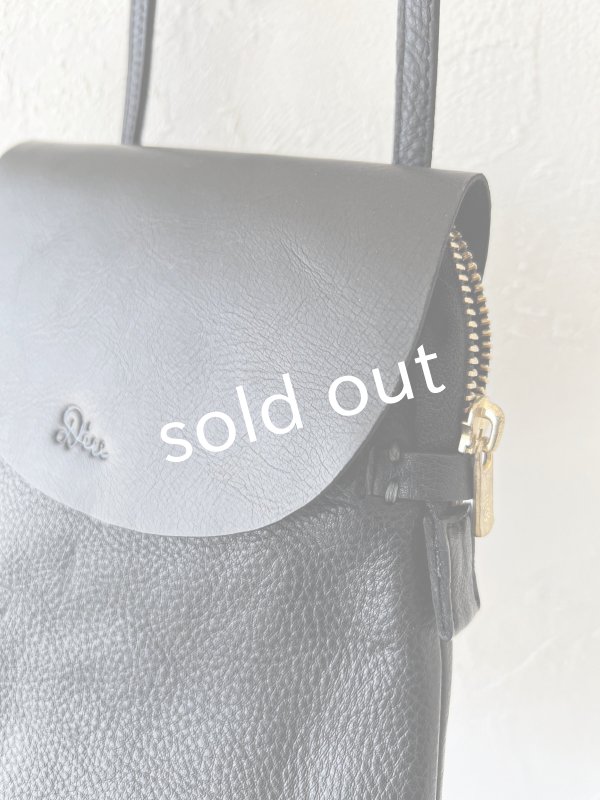 画像4: Diu／本革ポシェット・黒 (4)