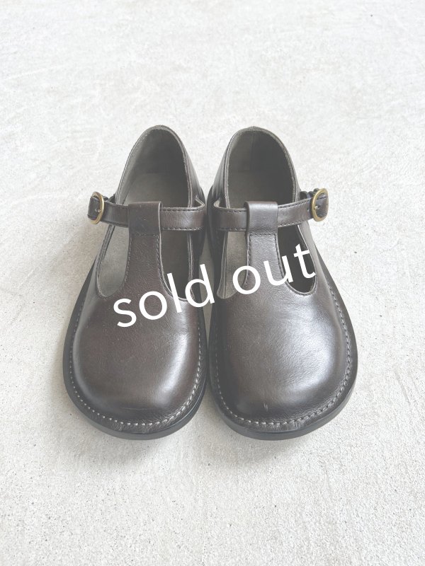 画像3: Diu/本革 Tストラップシューズ・黒【L】 (3)