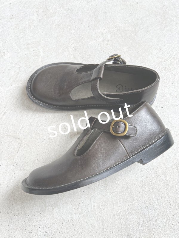 画像6: Diu/本革 Tストラップシューズ・黒【L】 (6)