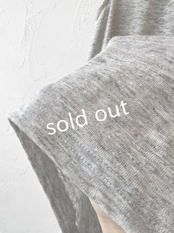 画像4: リネンタンクトップワンピース・杢グレー (4)