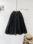 画像3: seasew.／301 ドットギャザーブラウス・黒 (3)