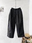 画像2: seasew.／502 ドット6タックパンツ・黒 (2)