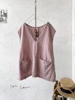 画像2: seasew.／303 Ｖネックベスト・ピンク (2)