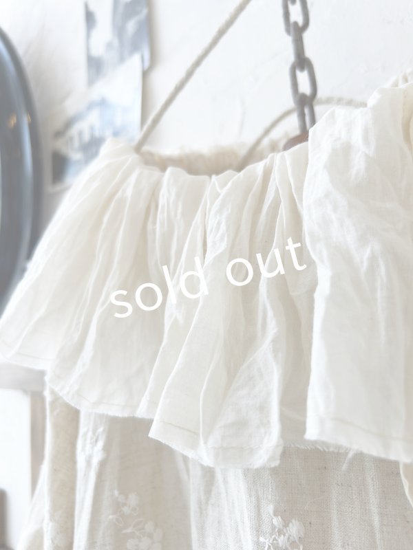 画像5: MARCHE' DE SOEUR／大きなラッフル襟のチュニック・木の実ししゅうにミルク襟 (5)