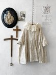 画像1: MARCHE' DE SOEUR／大きなラッフル襟のチュニック・野花ししゅうにミルク襟 (1)