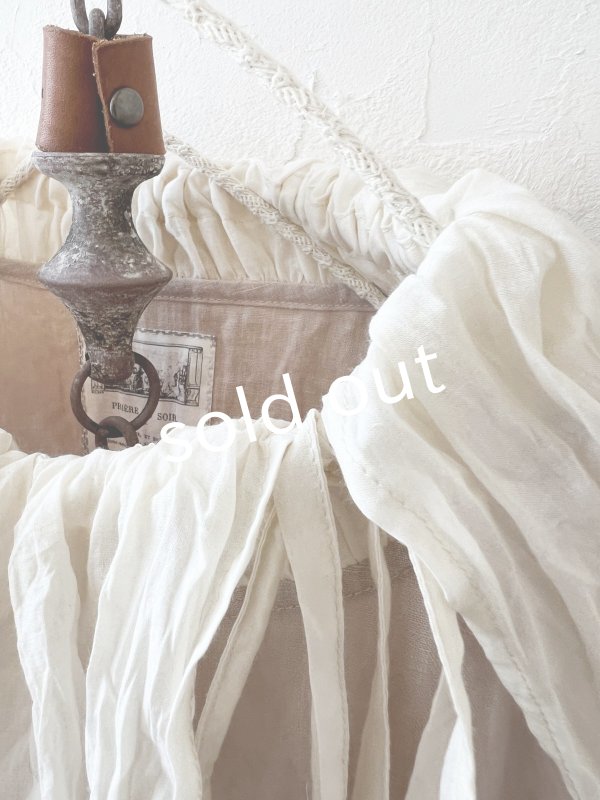 画像3: MARCHE' DE SOEUR／大きなラッフル襟のチュニック・シェルピンクにミルク襟 (3)