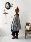 画像12: MARCHE' DE SOEUR／大きなラッフル襟のチュニック・シャンブレーに黒ガーゼ襟 (12)