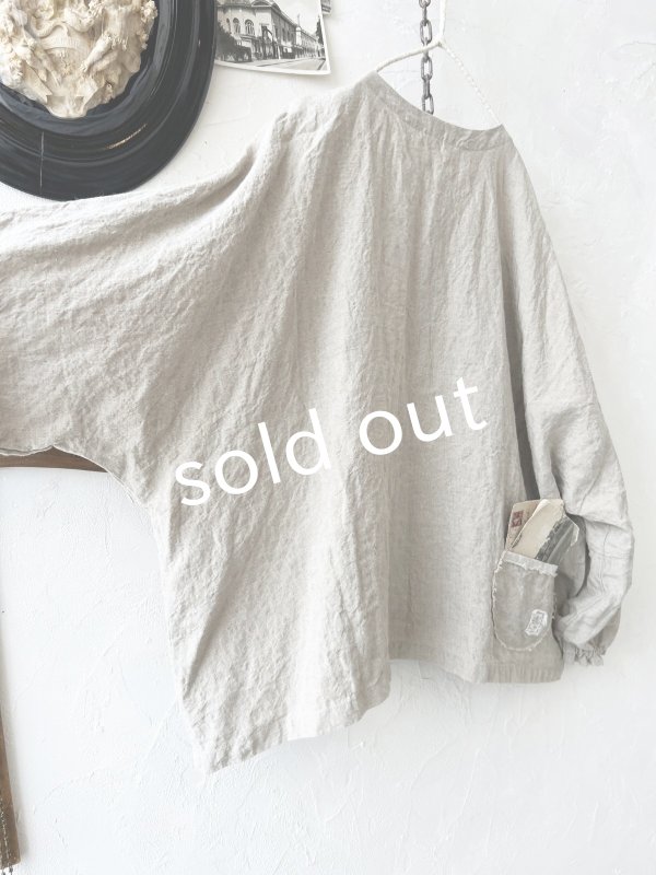 画像7: Libera&Capricciosa／２wayリネンブラウス・フラックス (7)