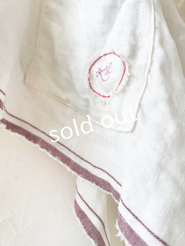 画像4: Libera&Capricciosa／赤耳リネンブラウス・オフ (4)