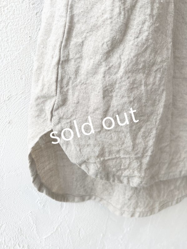 画像3: Libera&Capricciosa／フードリネンタンクトップ・フラックス (3)