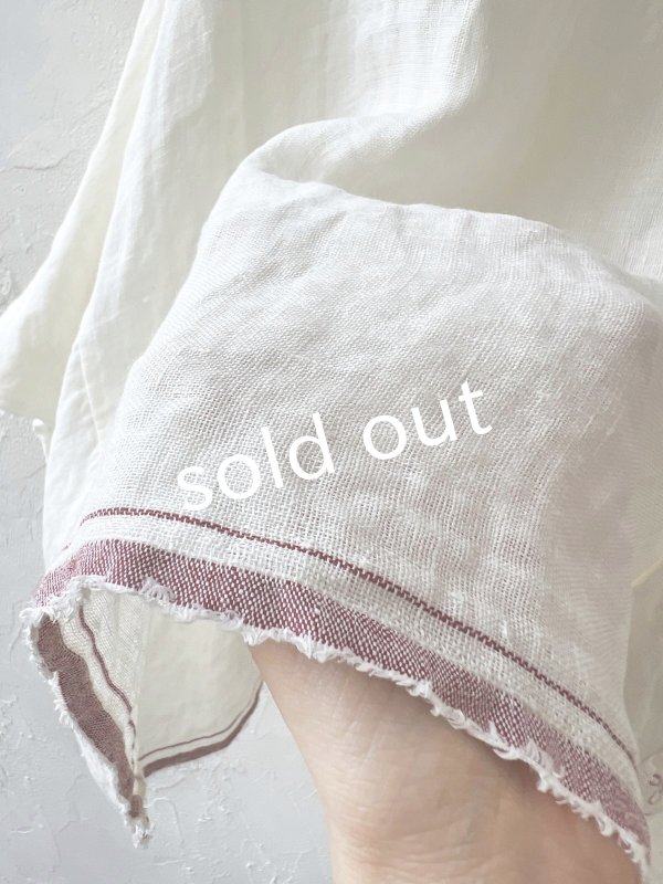 画像5: Libera&Capricciosa／赤耳リネンブラウス・オフ (5)