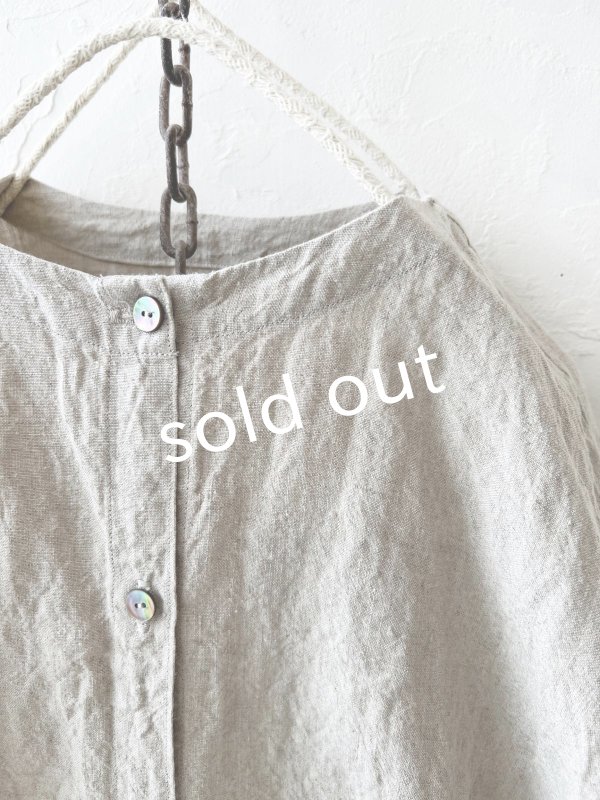 画像9: Libera&Capricciosa／２wayリネンブラウス・フラックス (9)