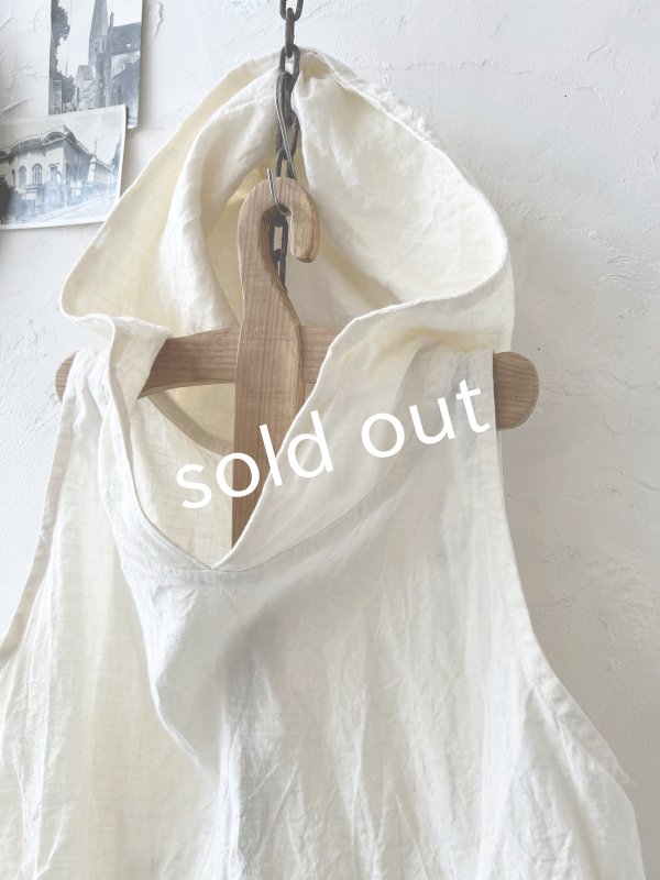 画像2: Libera&Capricciosa／フードリネンタンクトップ・オフ (2)