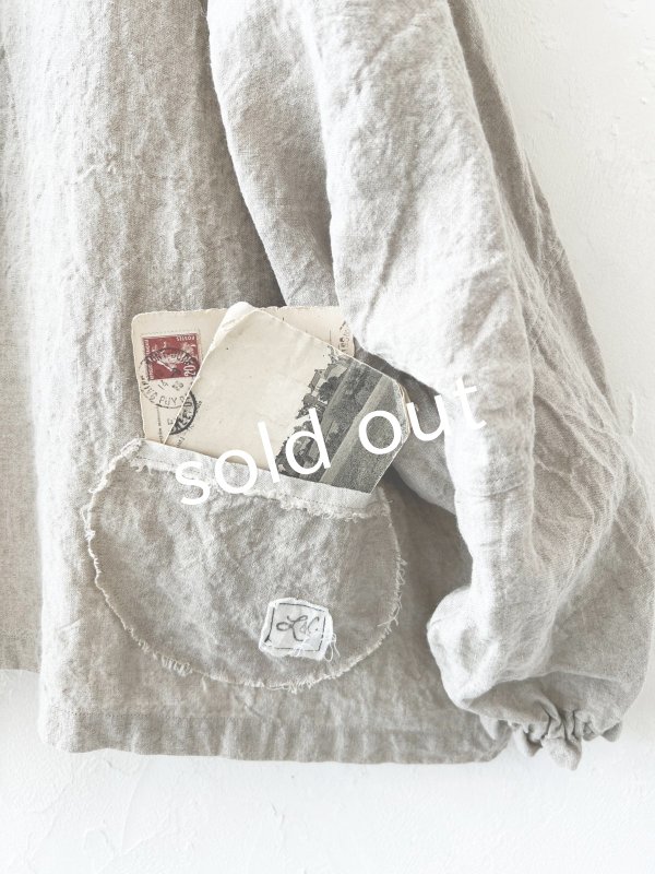 画像3: Libera&Capricciosa／２wayリネンブラウス・フラックス (3)