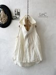 画像1: Libera&Capricciosa／フードリネンタンクトップ・オフ (1)