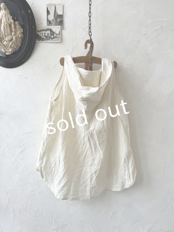 画像5: Libera&Capricciosa／フードリネンタンクトップ・オフ (5)