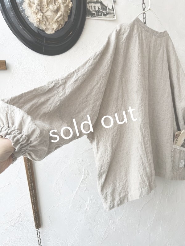 画像8: Libera&Capricciosa／２wayリネンブラウス・フラックス (8)