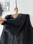 画像5: Libera&Capricciosa／フードリネンタンクトップ・黒 (5)
