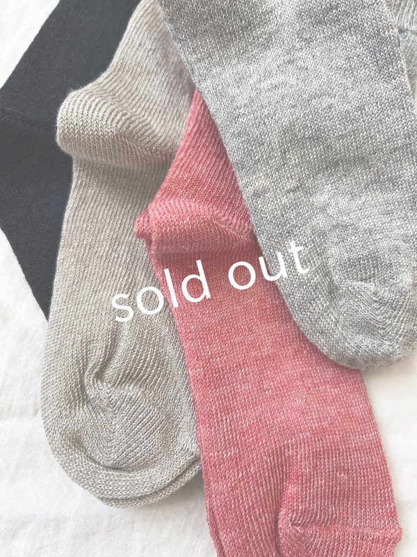 画像3: Branch m'／さらっとリネン天竺ソックス (3)