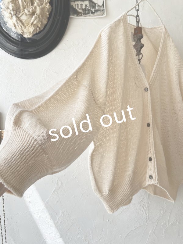 画像5: SO/サマーニットカーディガン・ブラック (5)