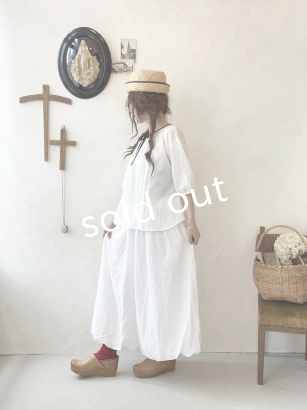 画像8: SO／二枚仕立てのバルーンパンツ・オフ (8)