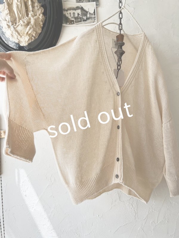 画像7: SO/サマーニットカーディガン・ブラック (7)