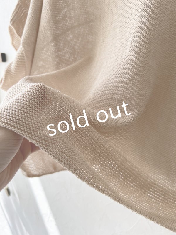 画像5: SO/サマーニットドロップベスト・ベージュ (5)
