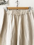画像2: seasew.／518 リネンキャンバスワイドパンツ・ベージュ (2)