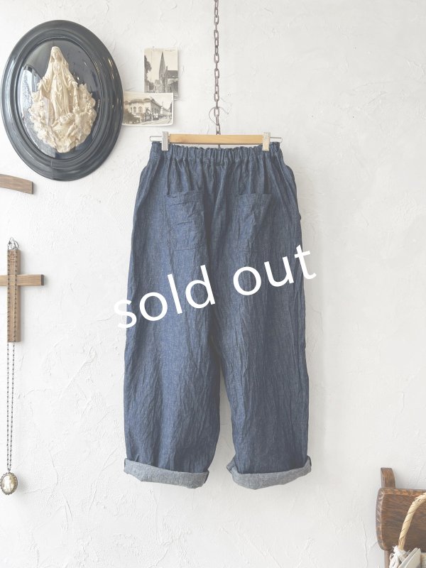 画像8: seasew./506 ライトデニムコクーンパンツ・インディゴ (8)