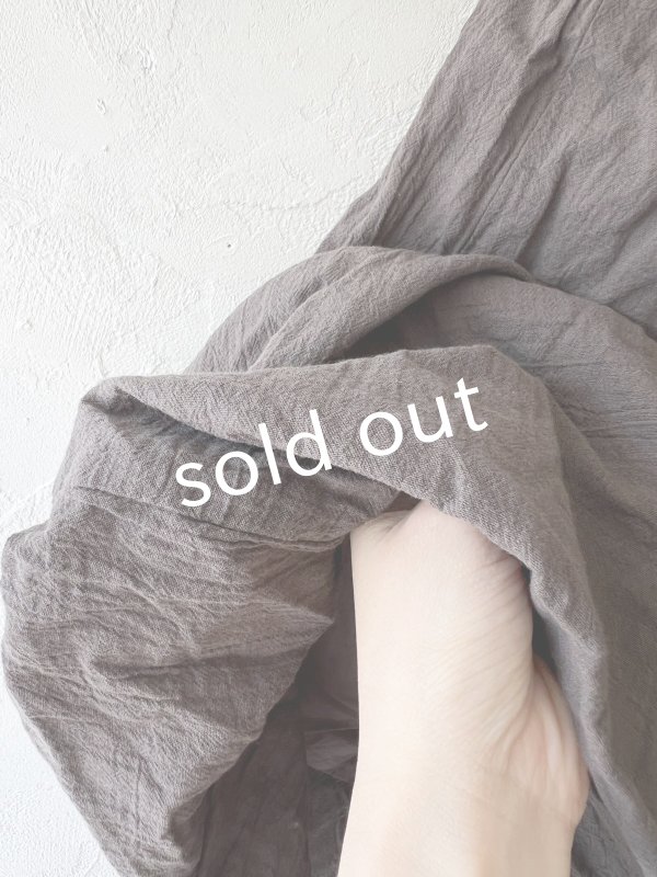 画像4: SO/二枚仕立てのバルーンパンツ・グレージュ (4)