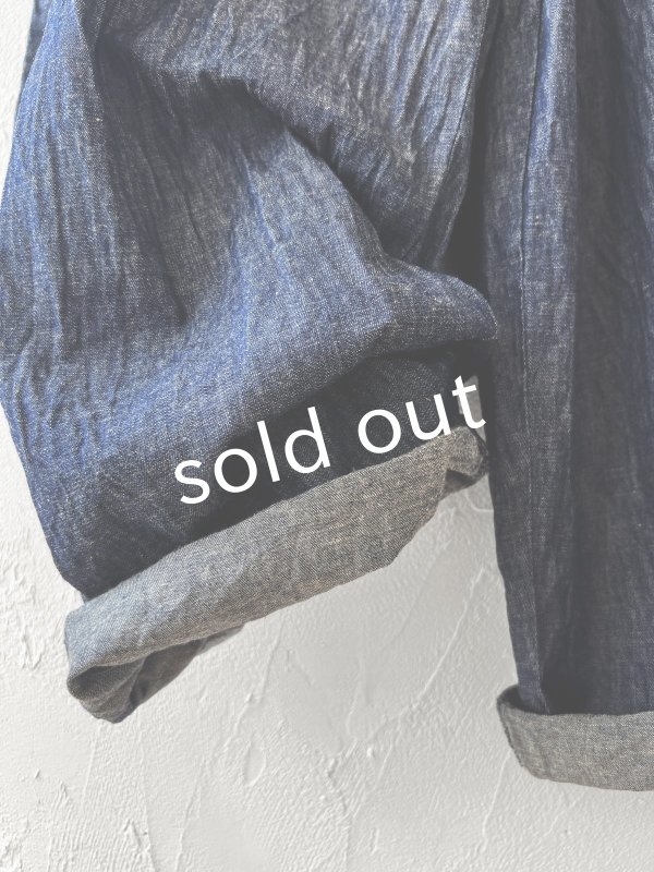 画像4: seasew./506 ライトデニムコクーンパンツ・インディゴ (4)