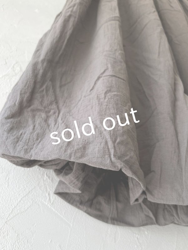 画像3: SO/二枚仕立てのバルーンパンツ・グレージュ (3)