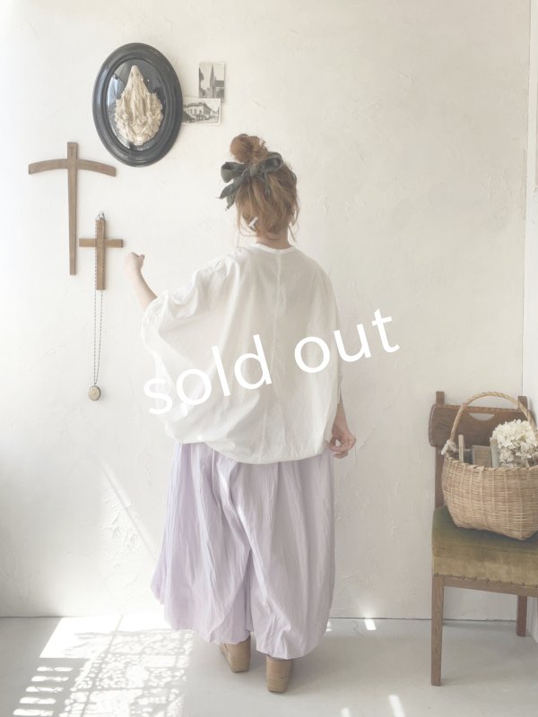 画像10: SO／二枚仕立てのバルーンパンツ・ペールピンク (10)