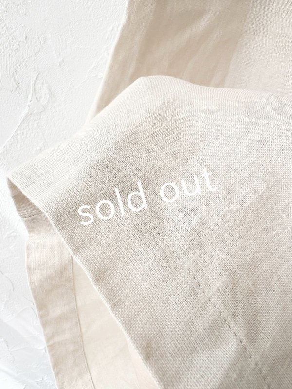 画像4: seasew./518 リネンキャンバスワイドパンツ・ベージュ (4)