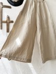 画像6: seasew.／518 リネンキャンバスワイドパンツ・ベージュ (6)
