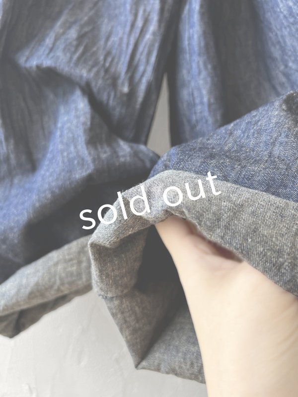 画像5: seasew./506 ライトデニムコクーンパンツ・インディゴ (5)