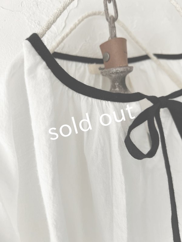 画像3: nous rendent heureux/配色パイピングブラウス・オフ (3)